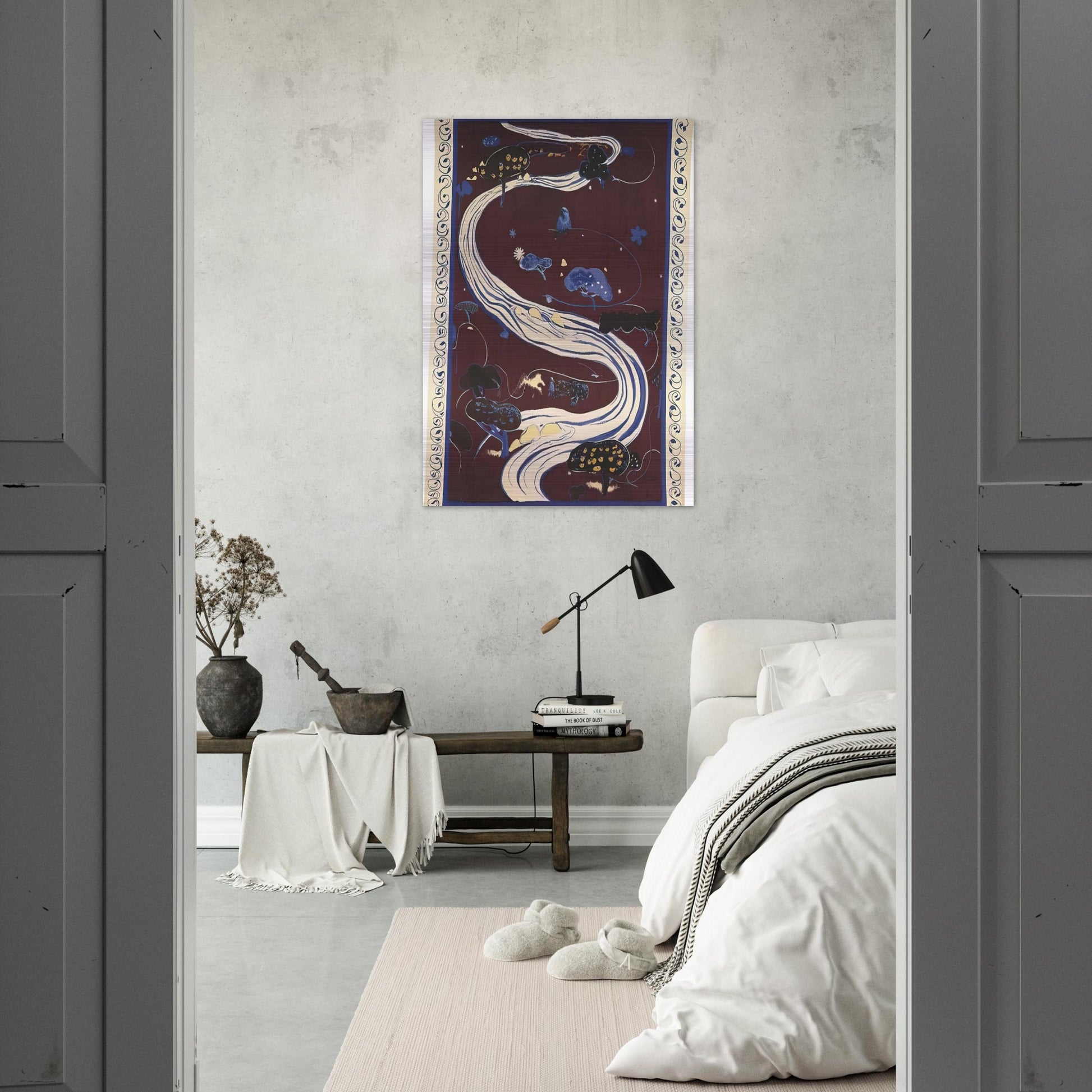 The River - figurative - Brett Whiteley Brushed Aluminum Print - 70x100 cm / 28x40 inches | Brett Whiteley Aluminum Print | Brett Whiteley Prints
