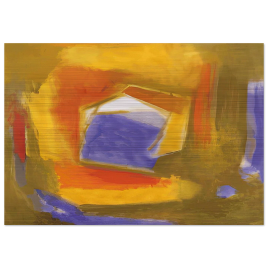 UNTITLED 1990 - Esteban Vicente Brushed Aluminum Print - 70x100 cm / 28x40 inches | Esteban Vicente Aluminum Print | Esteban Vicente Prints
