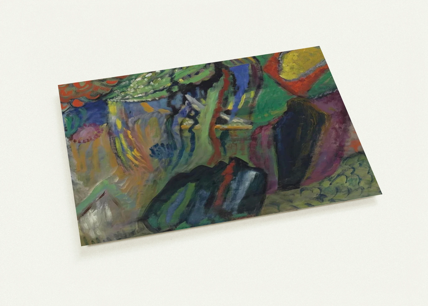 ABSTRACT COMPOSITION By Gabriele Munter Pack of 10 Post Cards | Gabriele Munter Post Cards | A6 (10.5 x 14.8 cm) - 4.1 x 5.8 inches