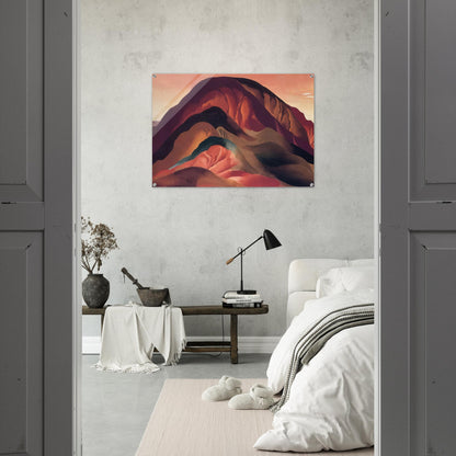 Rust Red Hills - Georgia O'Keeffe Acrylic Print - 70x100 cm / 28x40″ inches