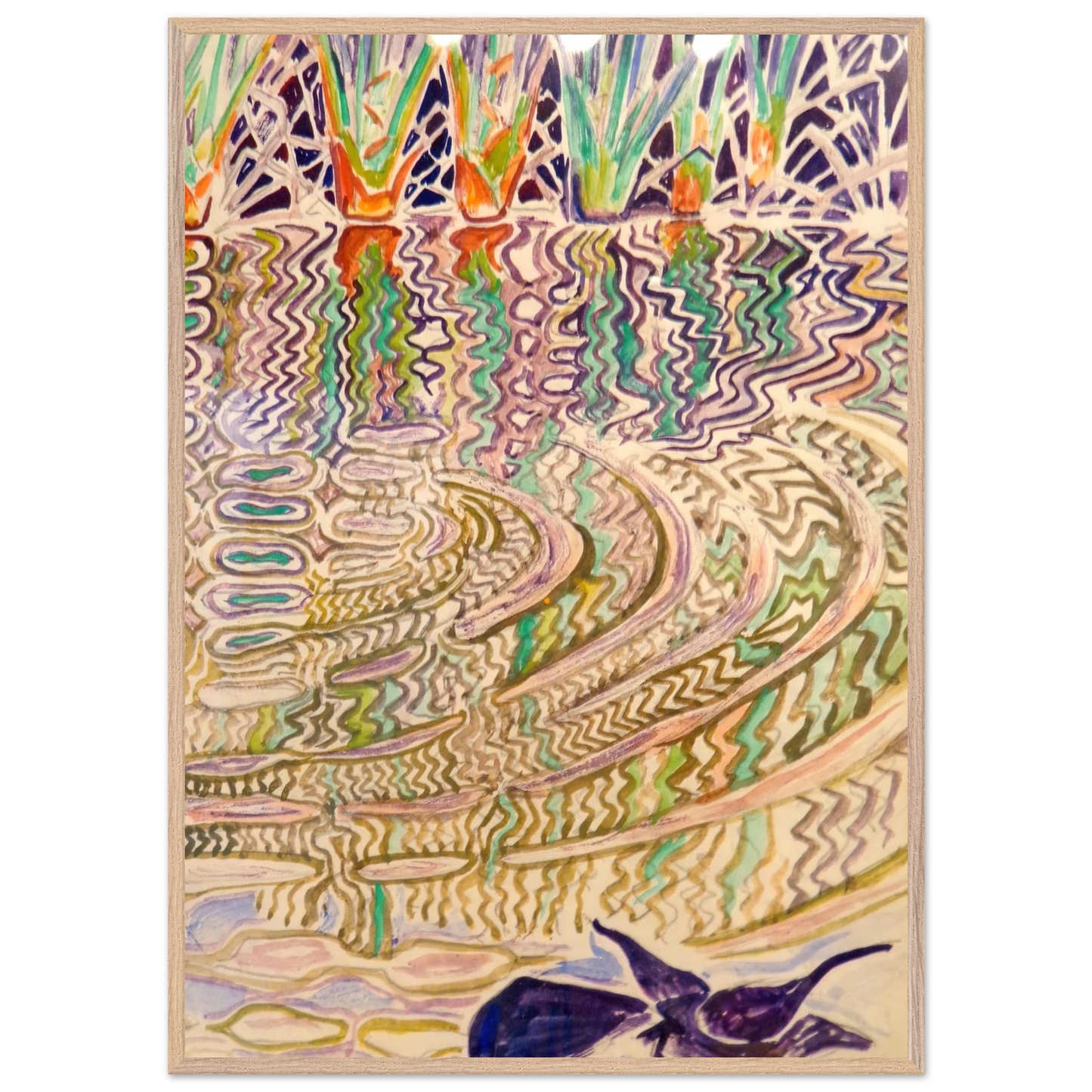 Walter Inglis Anderson - Walter Anderson Wall art - 60x90 cm / 24x36 inches - Premium Wooden Framed Poster With Fine Art Paper-canvas - White frame