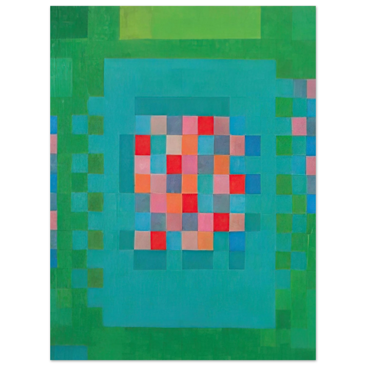 Johannes Itten - Happy Island - 1965  75x100 cm / 30x40inches Fine Art Poster