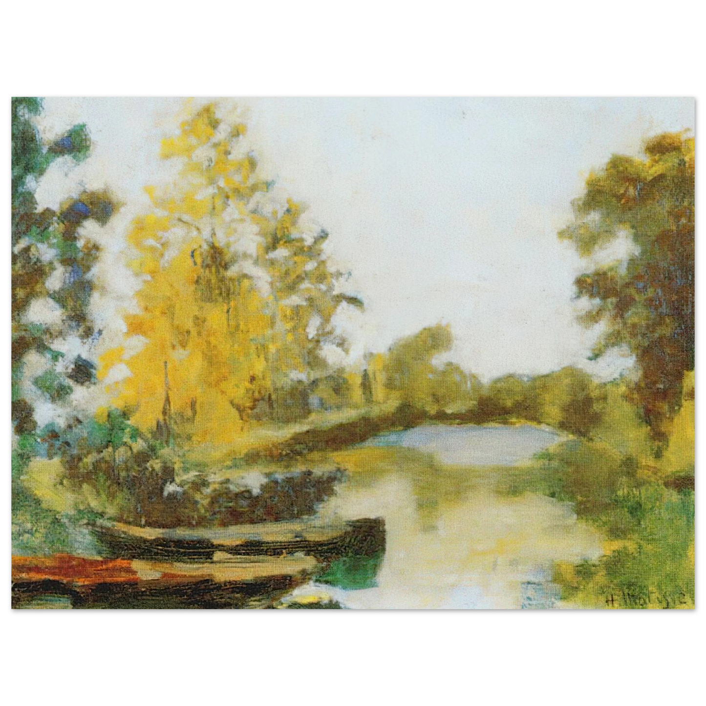 Henri Matisse - BANKS OF THE CANAL 1903  75x100 cm / 30x40inches Fine Art Poster