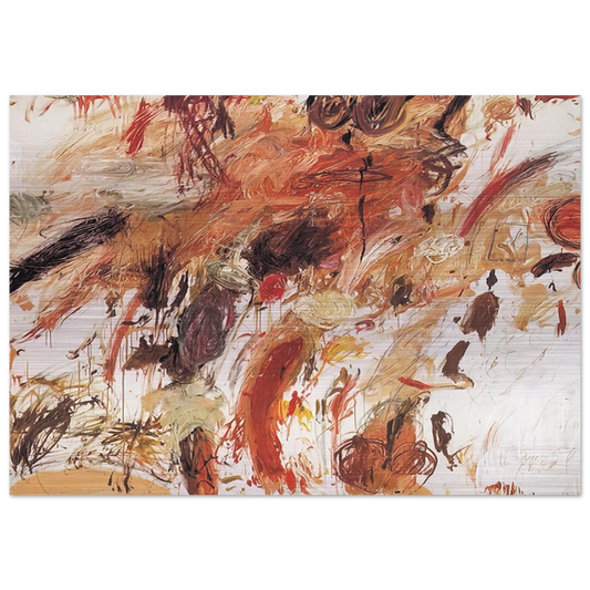 Ferragosto V - Cy Twombly Brushed Aluminum Print - 70x100 cm / 28x40 inches | Cy Twombly Aluminum Print | Cy Twombly Prints