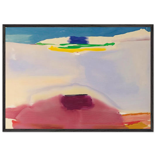 Leveling - 1973 - Helen Frankenthaler 70x100 cm / 28x40 inches Framed Art Print – Black Wooden Frame