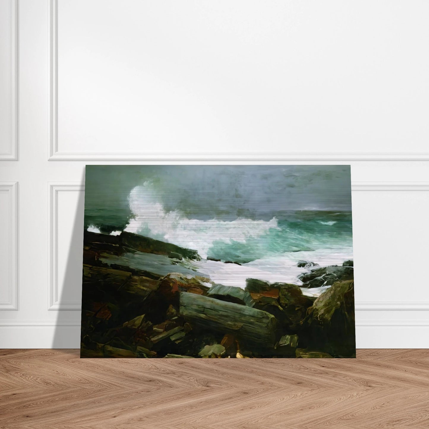 WEATHERBEATEN 1894 - Winslow Homer Brushed Aluminum Print - 70x100 cm / 28x40 inches | Winslow Homer Aluminum Print | Winslow Homer Prints