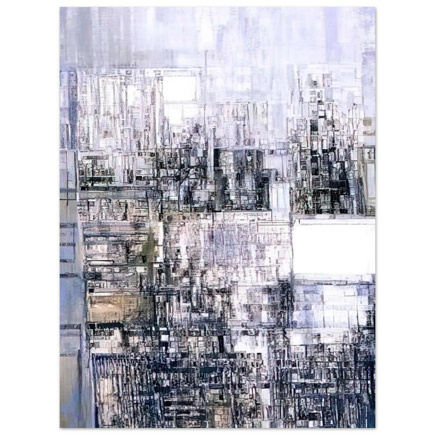 Maria Helena Vieira da Silva - New Amsterdam II - 1970  75x100 cm / 30x40inches Fine Art Poster