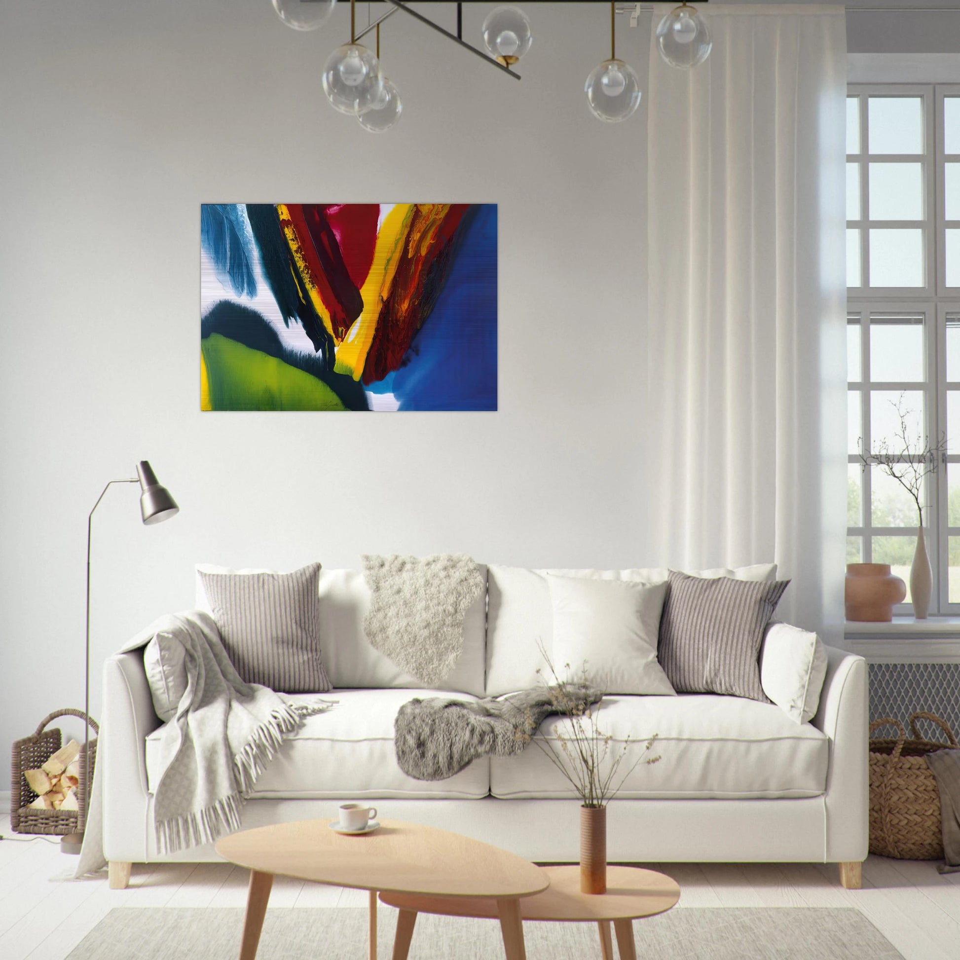 Phenomena Intervening Mantle - 2006 - Paul Jenkins Brushed Aluminum Print - 70x100 cm / 28x40 inches | Paul Jenkins Aluminum Print | Paul Jenkins Prints