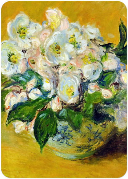 Christmas Roses By claude monet Pack of 10 Post Cards | claude monet Post Cards | A6 (10.5 x 14.8 cm) - 4.1 x 5.8 inches