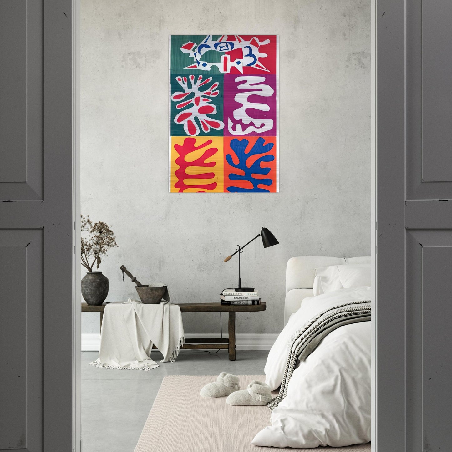 PANEL WITH MASK 1947 - Henri Matisse Brushed Aluminum Print - 70x100 cm / 28x40 inches | Henri Matisse Aluminum Print | Henri Matisse Prints