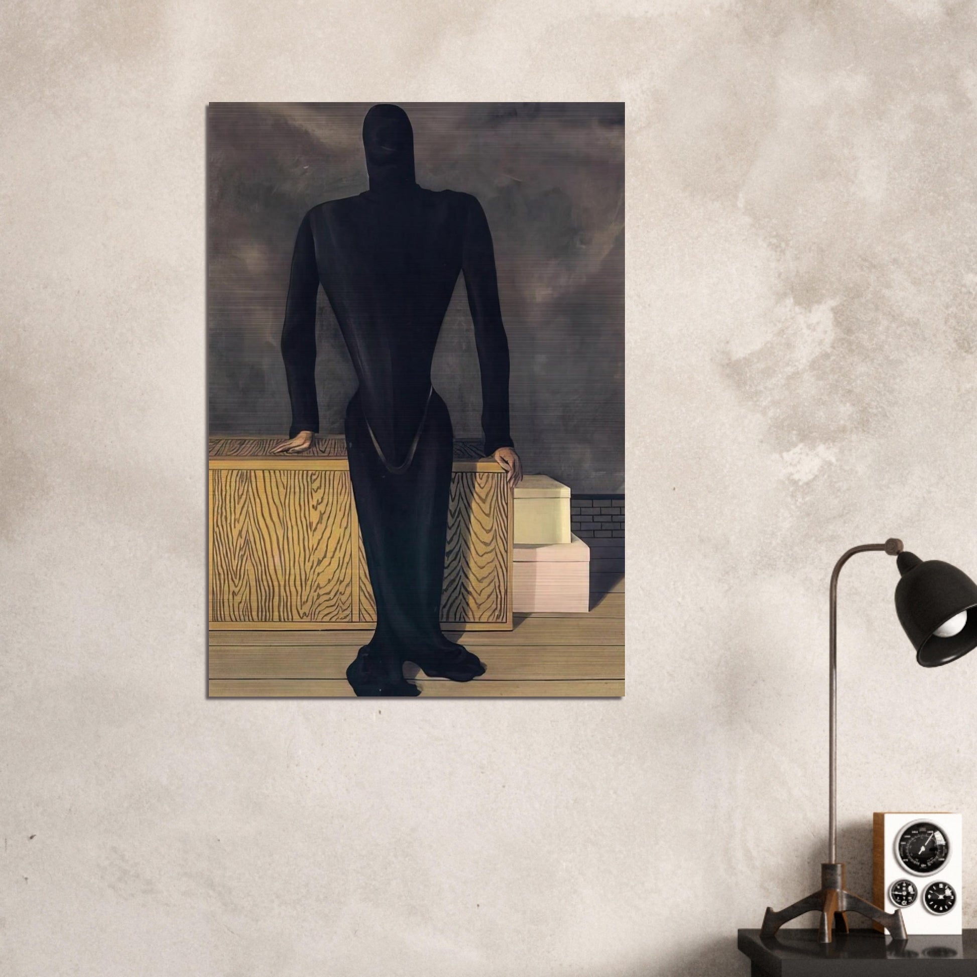 THE FEMALE THIEF 1927 - Rene Magritte Brushed Aluminum Print - 70x100 cm / 28x40 inches | Rene Magritte Aluminum Print | Rene Magritte Prints