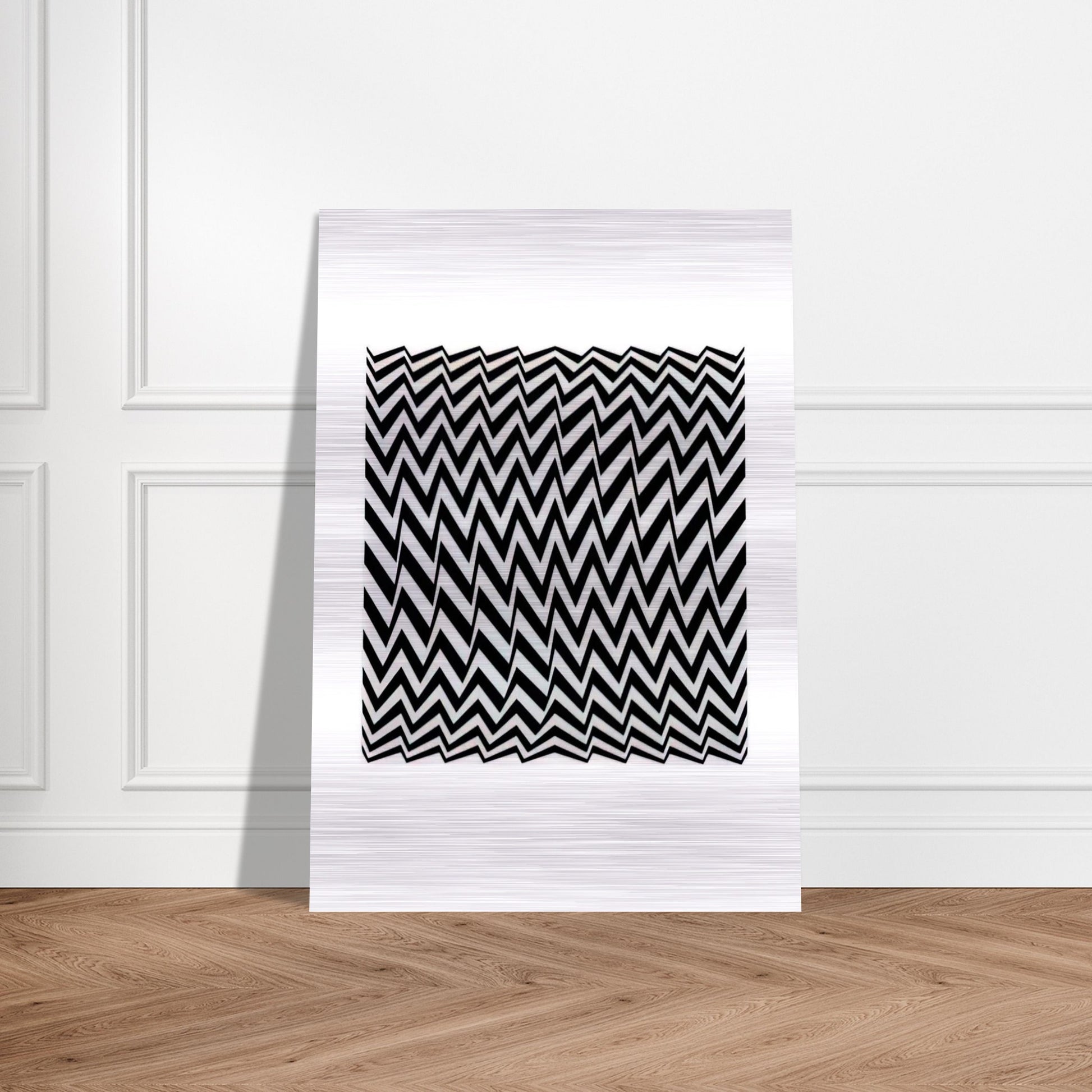 FRAGMENT 3 1965 - Bridget Riley Brushed Aluminum Print - 70x100 cm / 28x40 inches | Bridget Riley Aluminum Print | Bridget Riley Prints