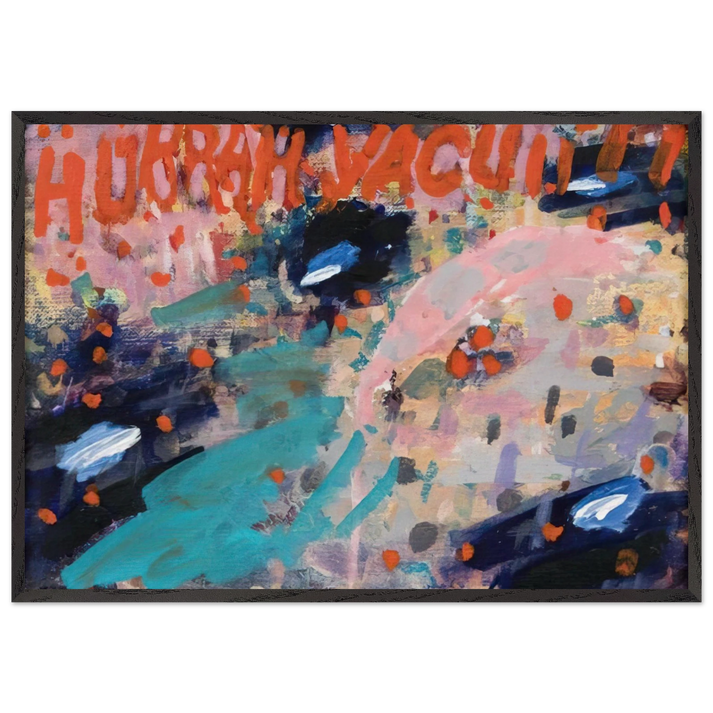 Hurrah Vacuii - 1988 - Paul Thek 70x100 cm / 28x40 inches Framed Art Print – Black Wooden Frame