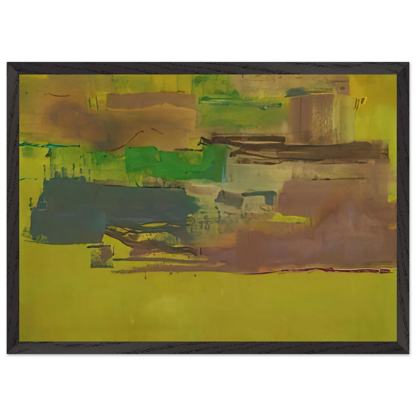 Helen Frankenthaler - August Deep - 1978 Wall art - 28x43  cm / XL (11x17 inches) - Fine Art Poster-canvas - -