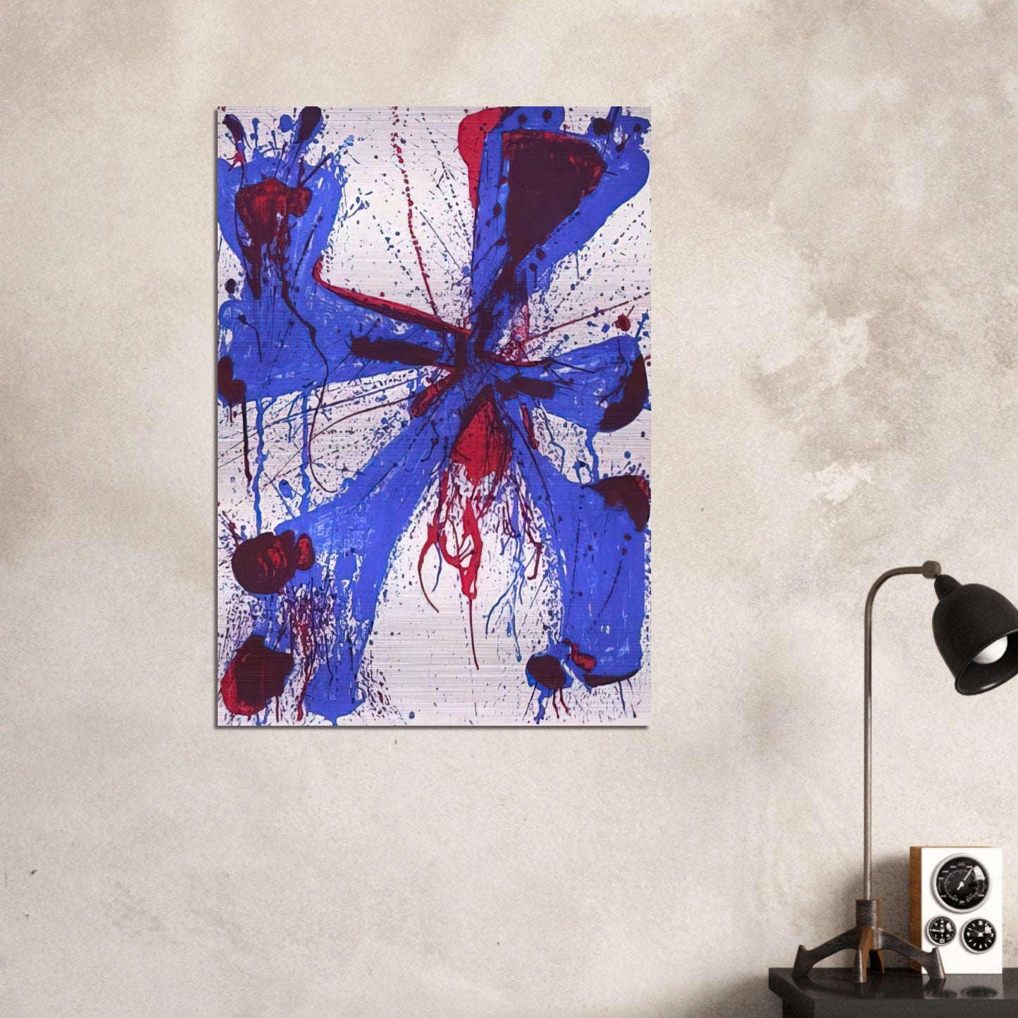 Damn Braces - Sam Francis Brushed Aluminum Print - 70x100 cm / 28x40 inches | Sam Francis Aluminum Print | Sam Francis Prints