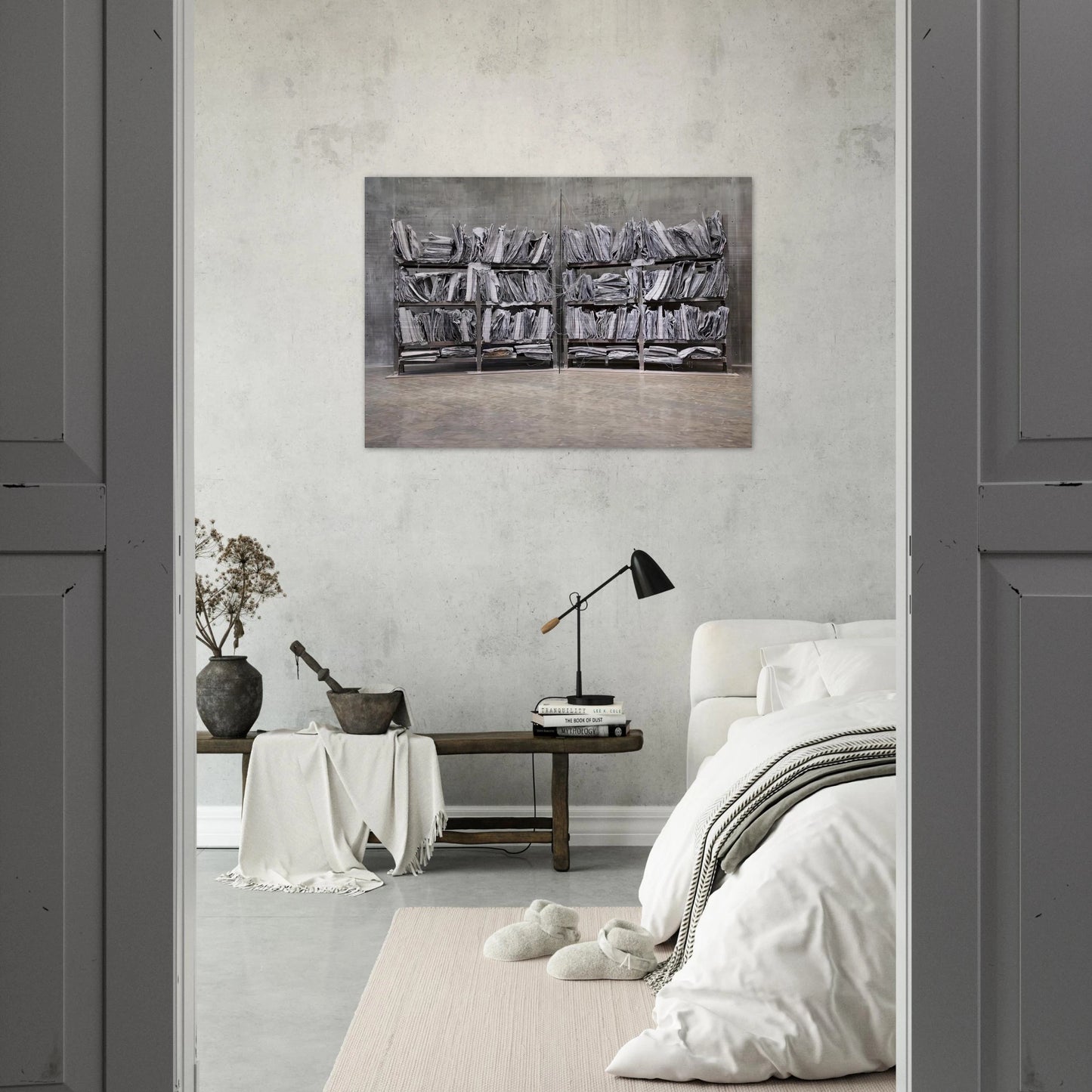 THE HIGH PRIESTESS ZWEISTROMLAND 1989 - Anselm Kiefer Brushed Aluminum Print - 70x100 cm / 28x40 inches | Anselm Kiefer Aluminum Print | Anselm Kiefer Prints