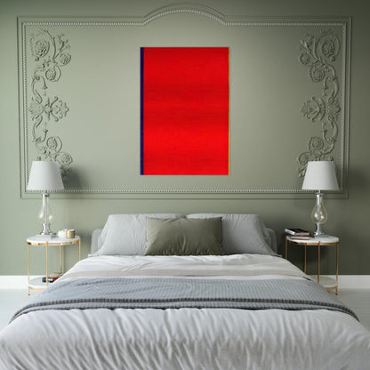 Who's Afraid of Red, Yellow, and Blue I - Barnett Newman Brushed Aluminum Print - 70x100 cm / 28x40 inches | Barnett Newman Aluminum Print | Barnett Newman Prints