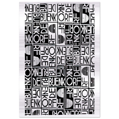 ESCHER (18) - MC Escher Brushed Aluminum Print - 70x100 cm / 28x40 inches | MC Escher Aluminum Print | MC Escher Prints