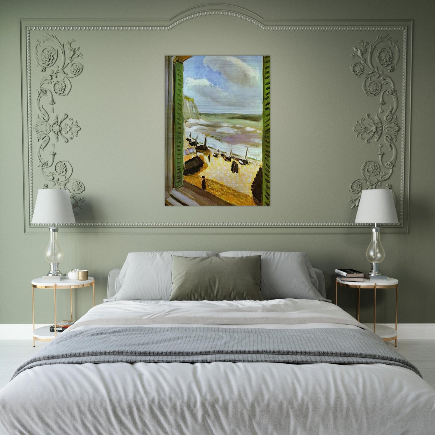 OPEN WINDOW AT COLLIOURE 1905 - Henri Matisse Brushed Aluminum Print - 70x100 cm / 28x40 inches | Henri Matisse Aluminum Print | Henri Matisse Prints