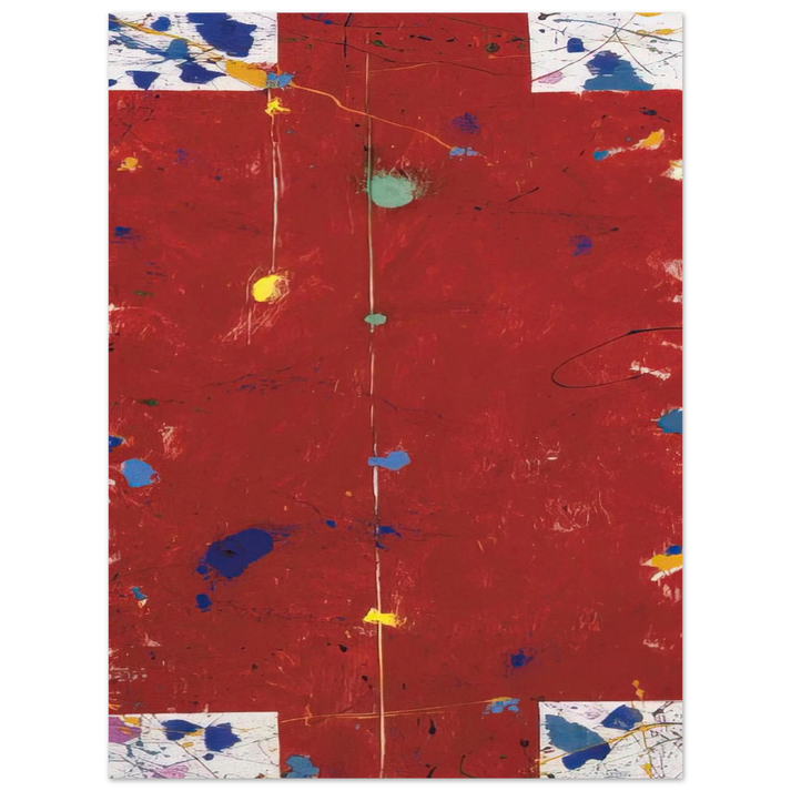 Sam Francis - Untitled  EXP SF 56-04   75x100 cm / 30x40inches Fine Art Poster