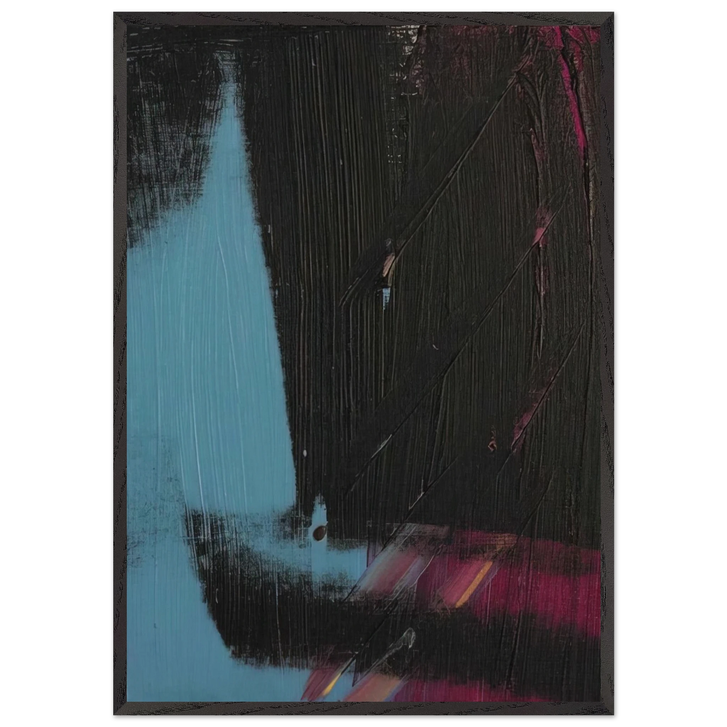 Shadow - Andy Warhol 70x100 cm / 28x40 inches Framed Art Print – Black Wooden Frame