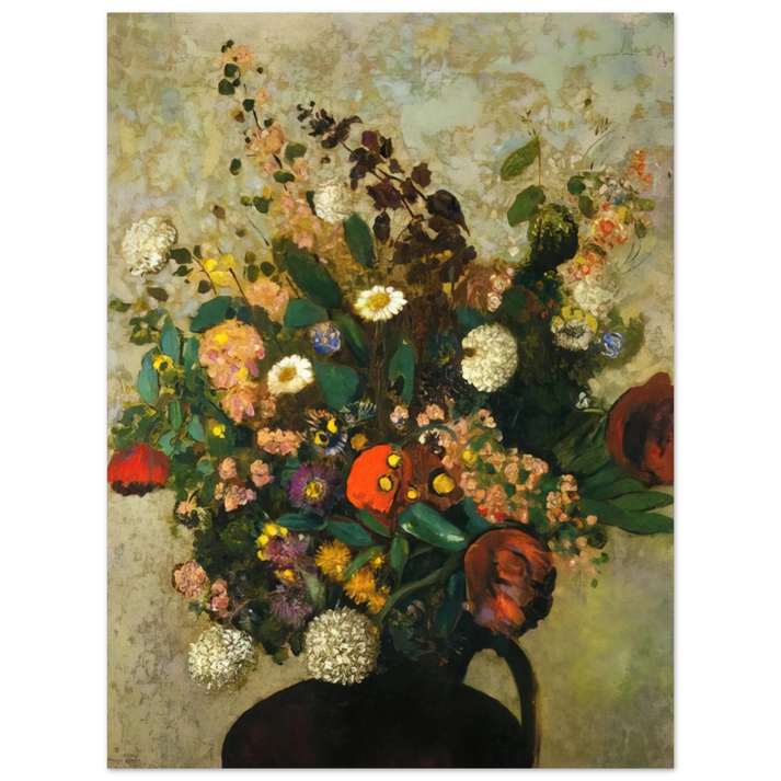 Odilon Redon - BOUQUET OF FLOWERS 5  75x100 cm / 30x40inches Fine Art Poster