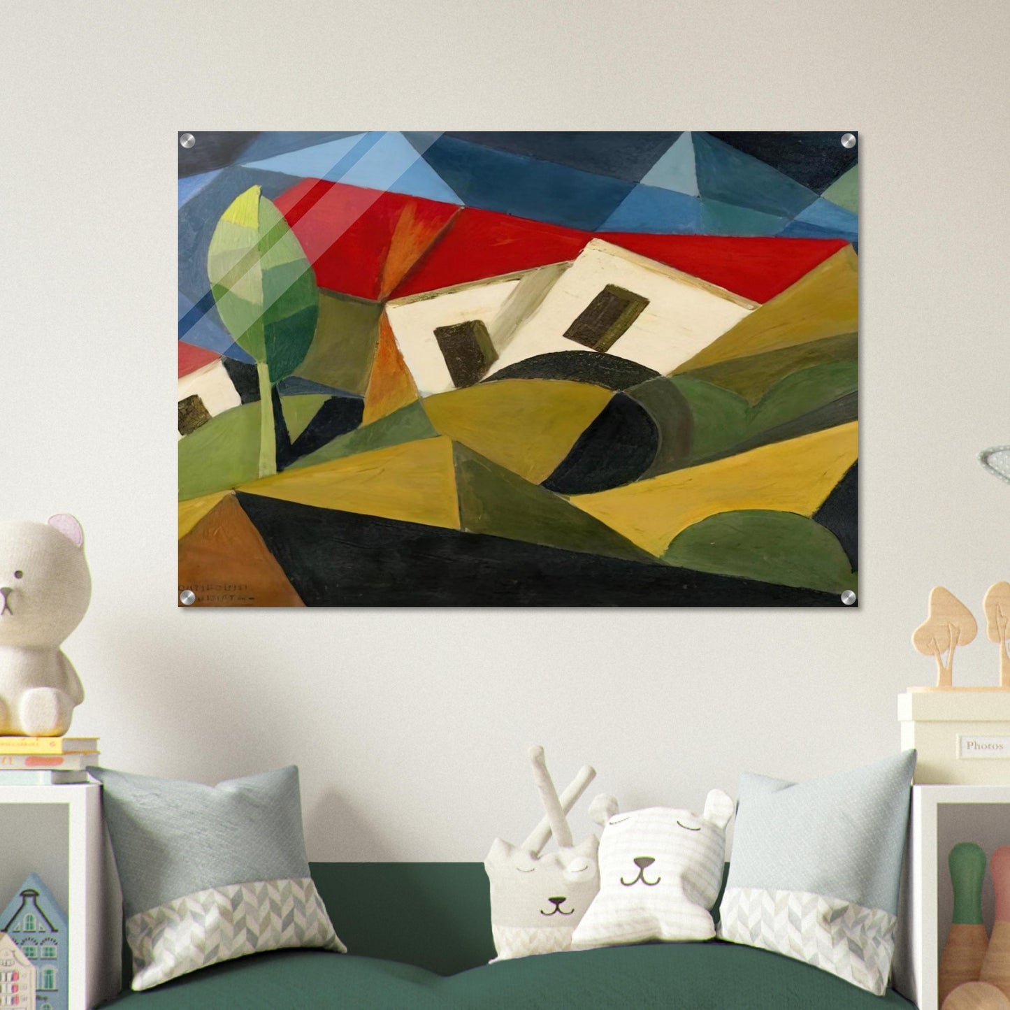 LANDSCAPE 1918 - Enrico Prampolini Acrylic Print - 70x100 cm / 28x40″ inches