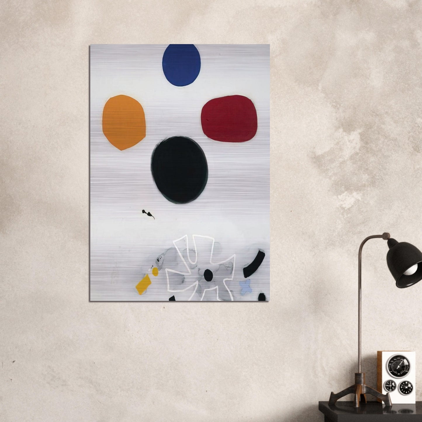 White Line #2 - 1968 - Adolph Gottlieb Brushed Aluminum Print - 70x100 cm / 28x40 inches | Adolph Gottlieb Aluminum Print | Adolph Gottlieb Prints