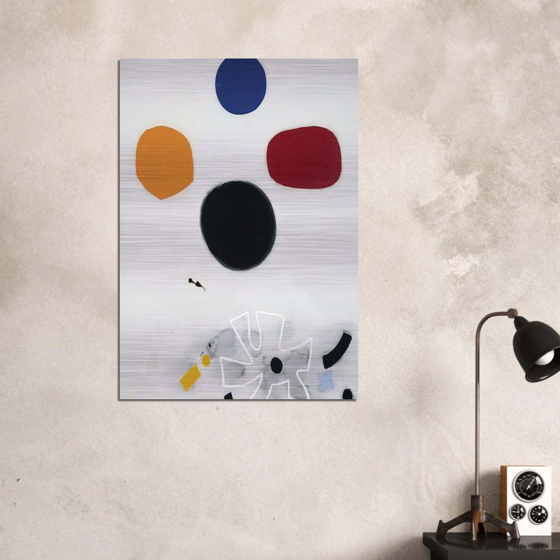 White Line #2 - 1968 - Adolph Gottlieb Brushed Aluminum Print - 70x100 cm / 28x40 inches | Adolph Gottlieb Aluminum Print | Adolph Gottlieb Prints