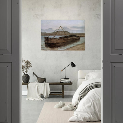 Evening at Weesperzijde Sun - Piet Mondrian Brushed Aluminum Print - 70x100 cm / 28x40 inches | Piet Mondrian Aluminum Print | Piet Mondrian Prints
