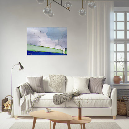 Paysage de Vaucluse No. 3 - 1953 - Nicolas de Stael Brushed Aluminum Print - 70x100 cm / 28x40 inches | Nicolas de Stael Aluminum Print | Nicolas de Stael Prints