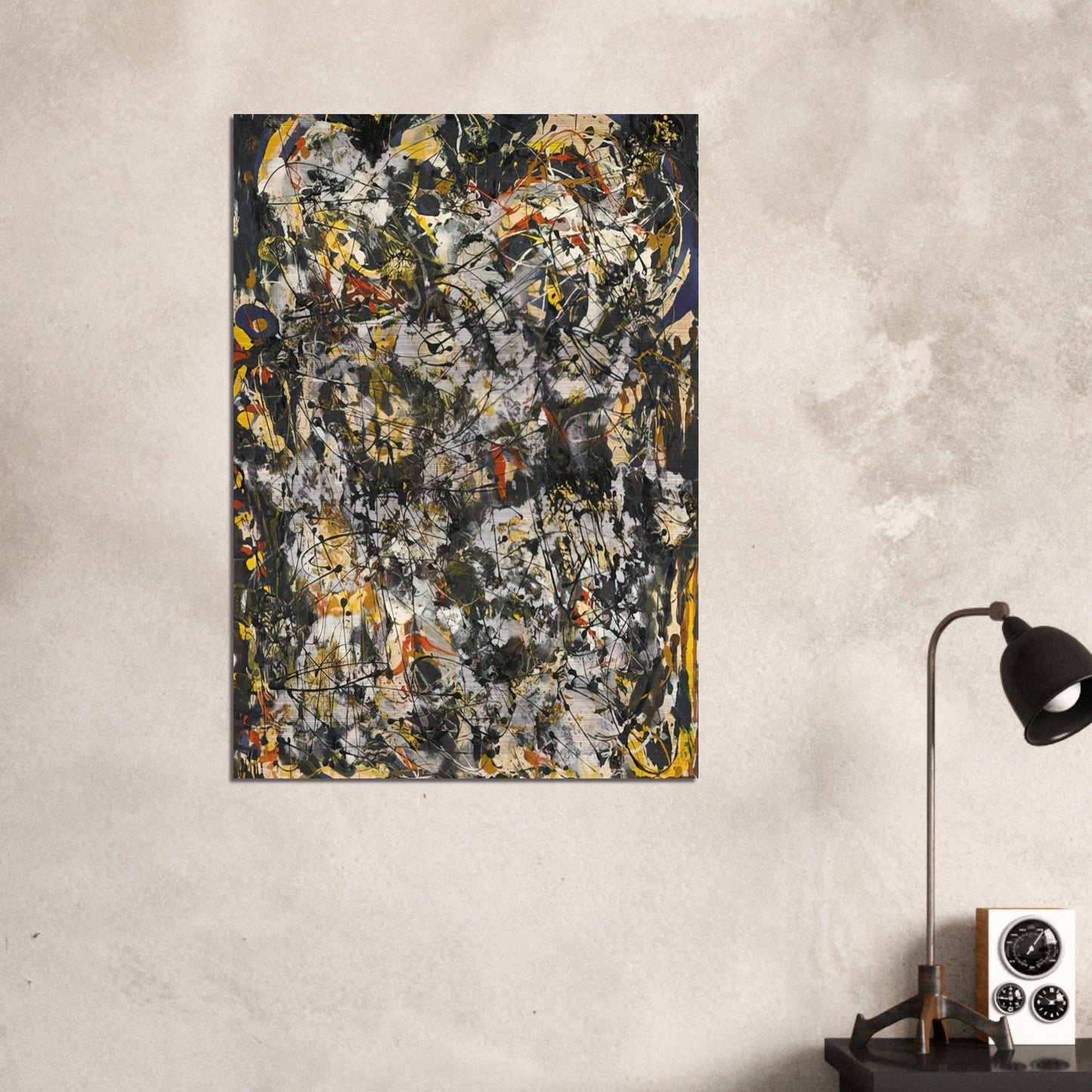 NUMBER 4 1951 - Jackson Pollock Brushed Aluminum Print - 70x100 cm / 28x40 inches | Jackson Pollock Aluminum Print | Jackson Pollock Prints