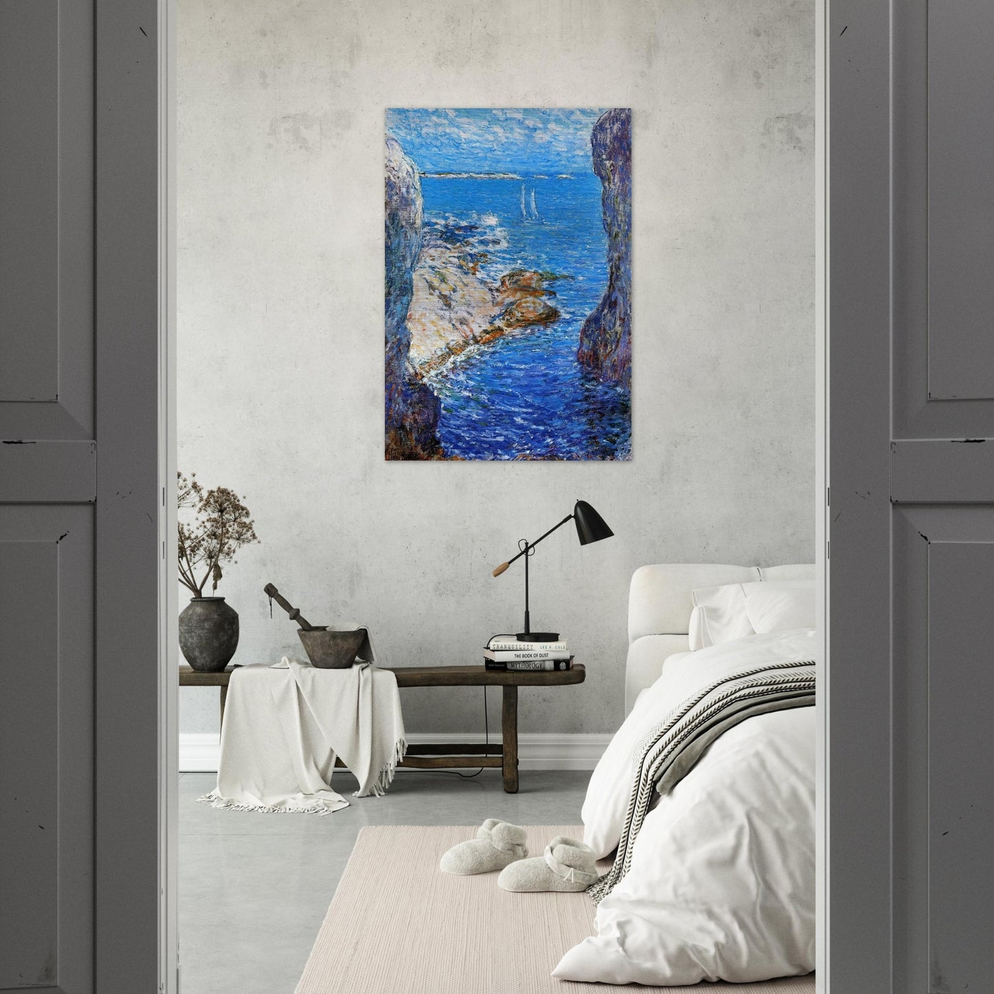 An Isles of Shoals Day - Childe Hassam Brushed Aluminum Print - 70x100 cm / 28x40 inches | Childe Hassam Aluminum Print | Childe Hassam Prints