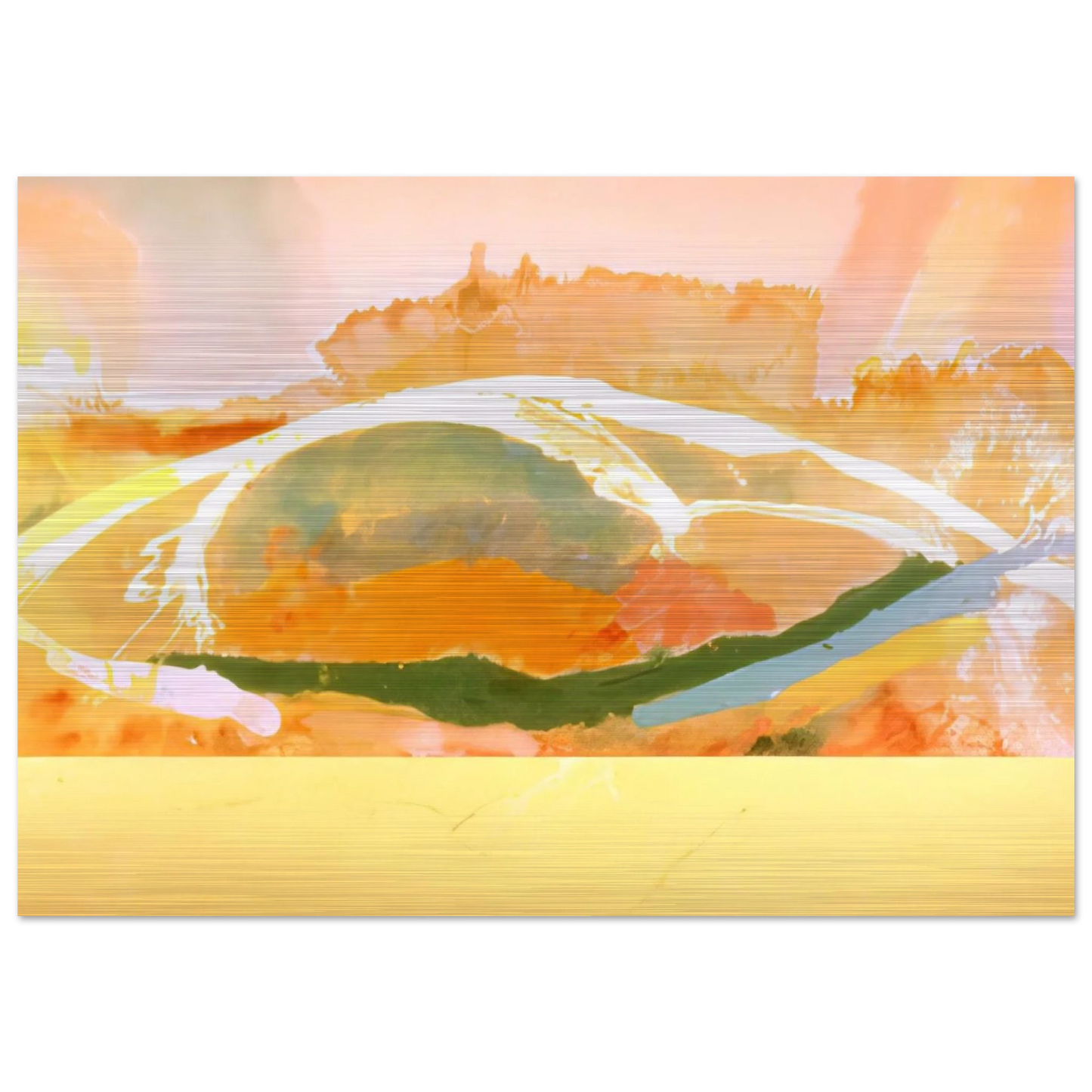 Sunday Afternoon - 1969 - Ronnie Landfield Brushed Aluminum Print - 70x100 cm / 28x40 inches | Ronnie Landfield Aluminum Print | Ronnie Landfield Prints
