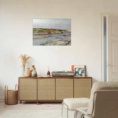 Summer Afternoon, Isles of Shoals - Childe Hassam Brushed Aluminum Print - 70x100 cm / 28x40 inches | Childe Hassam Aluminum Print | Childe Hassam Prints