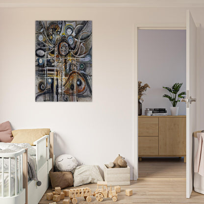 The Center - 1943 - Richard Pousette-Dart Brushed Aluminum Print - 70x100 cm / 28x40 inches | Richard Pousette-Dart Aluminum Print | Richard Pousette-Dart Prints