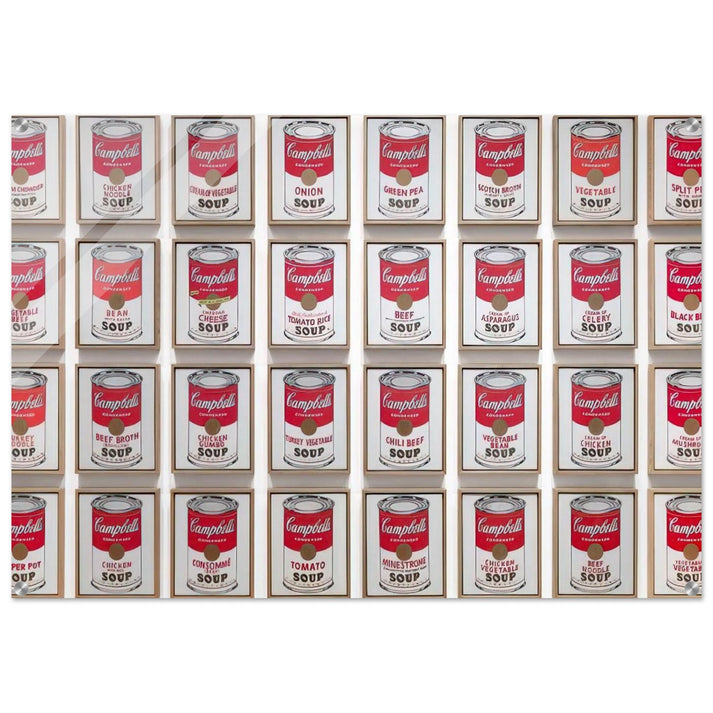 Campbell's Soup Cans - Andy Warhol Acrylic Print - 70x100 cm / 28x40″ inches