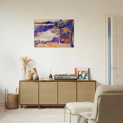 Pines by the Sea - Henri-Edmond Cross Brushed Aluminum Print - 70x100 cm / 28x40 inches | Henri-Edmond Cross Aluminum Print | Henri-Edmond Cross Prints