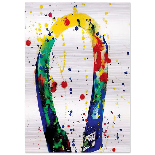 Sculpture Drawing Toyko  SF65-018  - Sam Francis Brushed Aluminum Print - 70x100 cm / 28x40 inches | Sam Francis Aluminum Print | Sam Francis Prints
