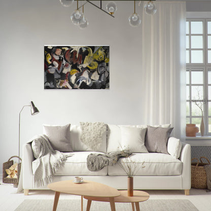 MONTHS AND MOONS 1950 - Grace Hartigan Brushed Aluminum Print - 70x100 cm / 28x40 inches | Grace Hartigan Aluminum Print | Grace Hartigan Prints