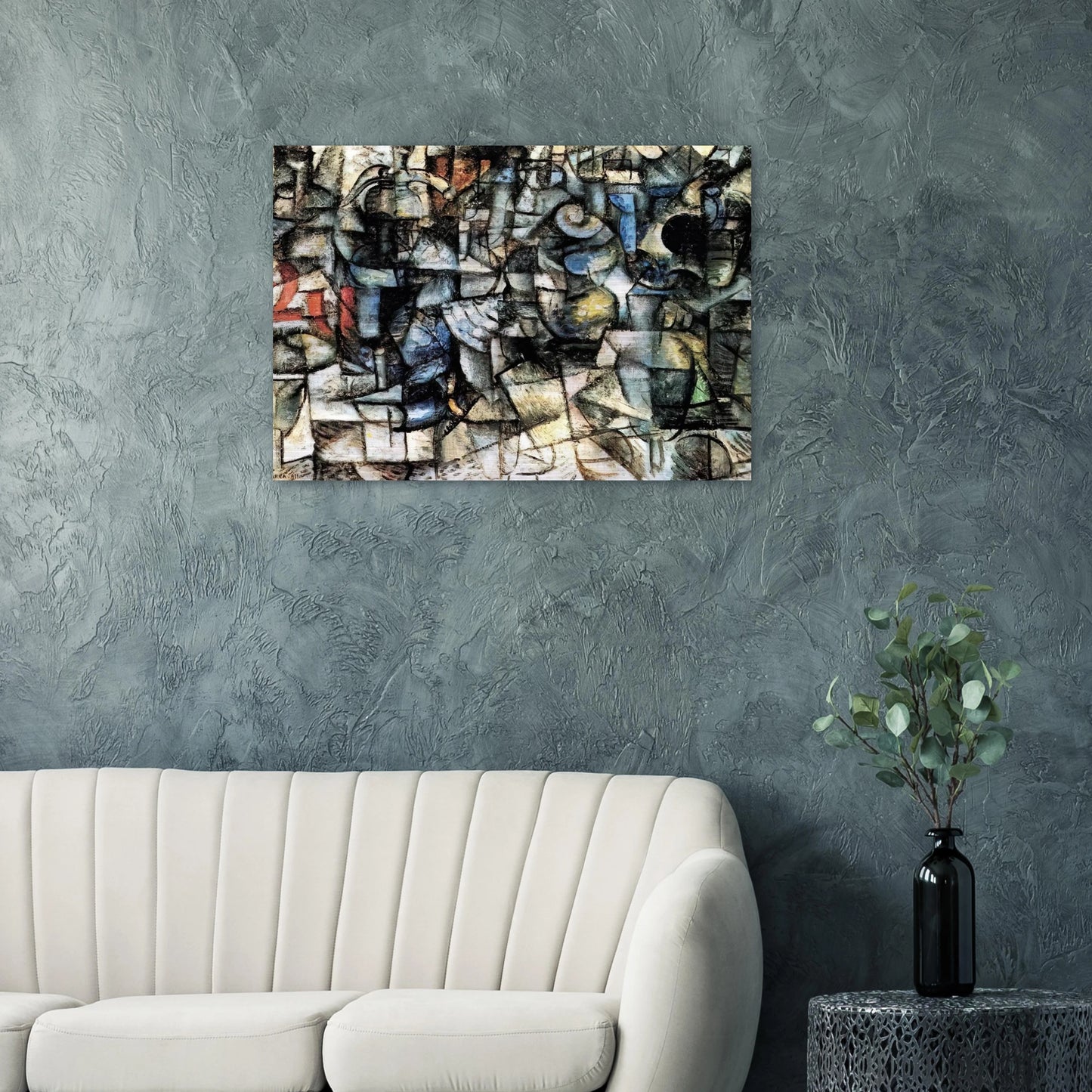 RITMI DI OGGETTI 1911 - Carlo Carra Brushed Aluminum Print - 70x100 cm / 28x40 inches | Carlo Carra Aluminum Print | Carlo Carra Prints