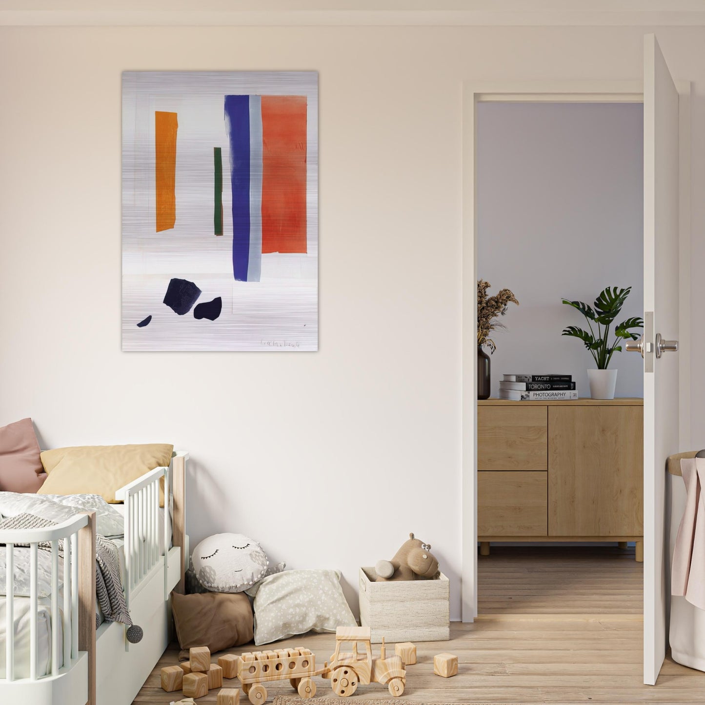 UNTITLED 1978 - Esteban Vicente Brushed Aluminum Print - 70x100 cm / 28x40 inches | Esteban Vicente Aluminum Print | Esteban Vicente Prints