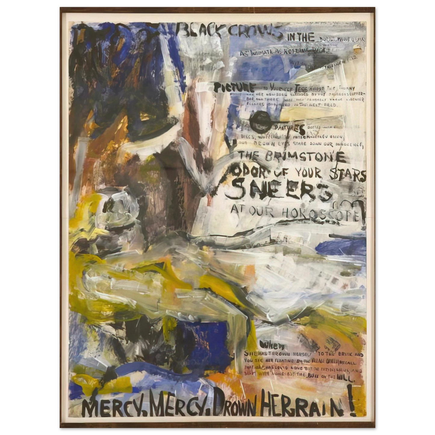 Grace Hartigan - The Oranges, No. 1 Black Crows  75x100 cm / 30x40inches Fine Art Poster