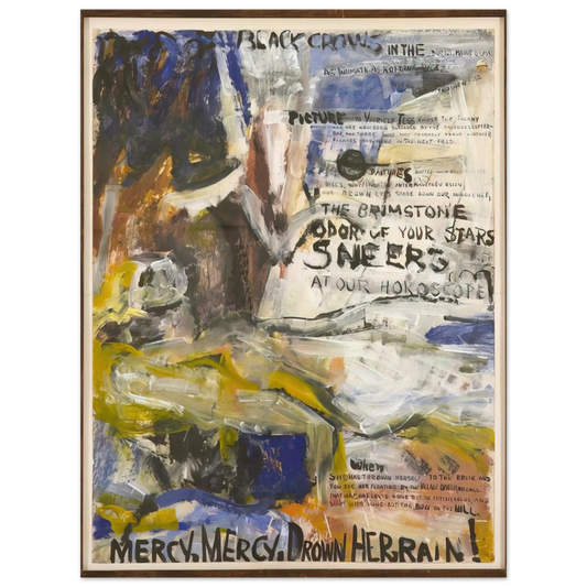 Grace Hartigan - The Oranges, No. 1 Black Crows  75x100 cm / 30x40inches Fine Art Poster