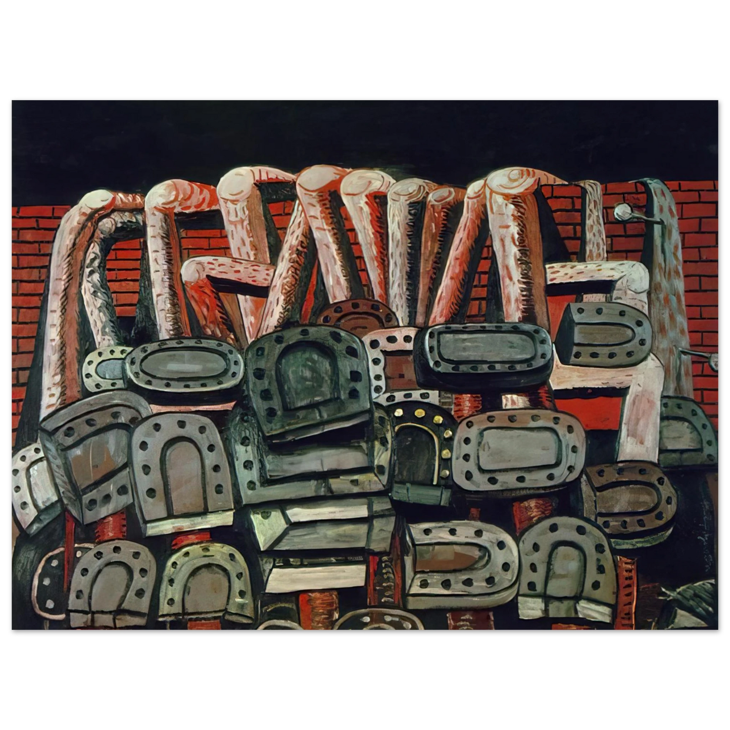 Philip Guston - ANCIENT WALL  75x100 cm / 30x40inches Fine Art Poster