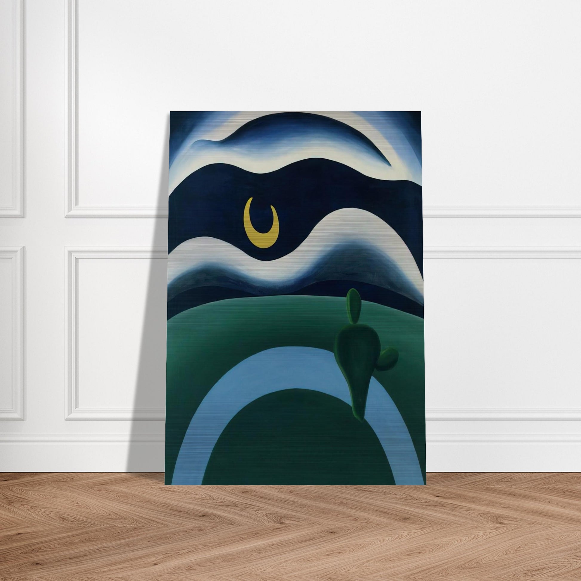 The Moon - Tarsila do Amaral Brushed Aluminum Print - 70x100 cm / 28x40 inches | Tarsila do Amaral Aluminum Print | Tarsila do Amaral Prints