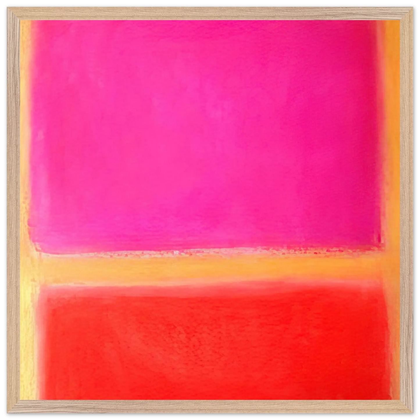 Helen Frankenthaler - Untitled - Color Field Painting Wall art - 40x40 cm / 16x16 inches - Premium Wooden Framed Poster With Fine Art Paper - Black frame