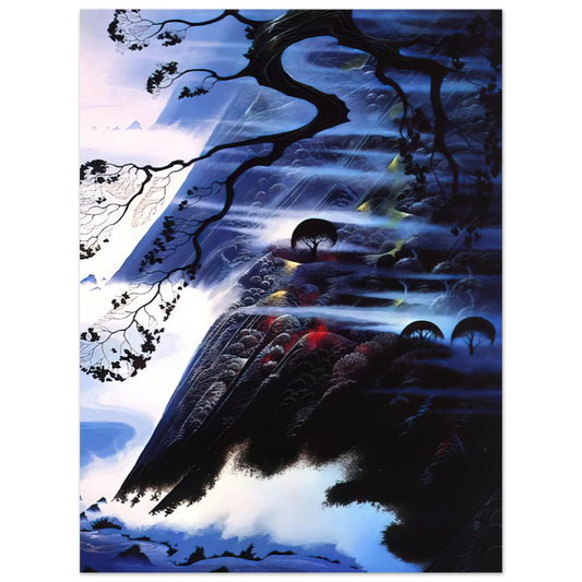 Eyvind Earle - Fog Light  75x100 cm / 30x40inches Fine Art Poster