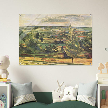 Landscape of the Jas de Bouffan - Paul Cézanne Acrylic Print - 70x100 cm / 28x40″ inches | Paul Cézanne Wall Art | Paul Cézanne Prints