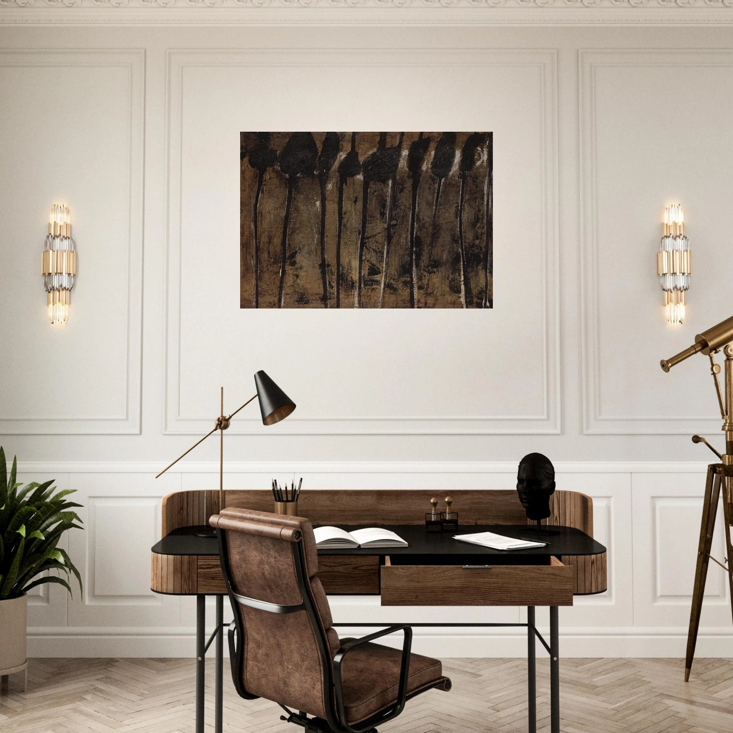 Solon I - Cy Twombly Brushed Aluminum Print - 70x100 cm / 28x40 inches | Cy Twombly Aluminum Print | Cy Twombly Prints